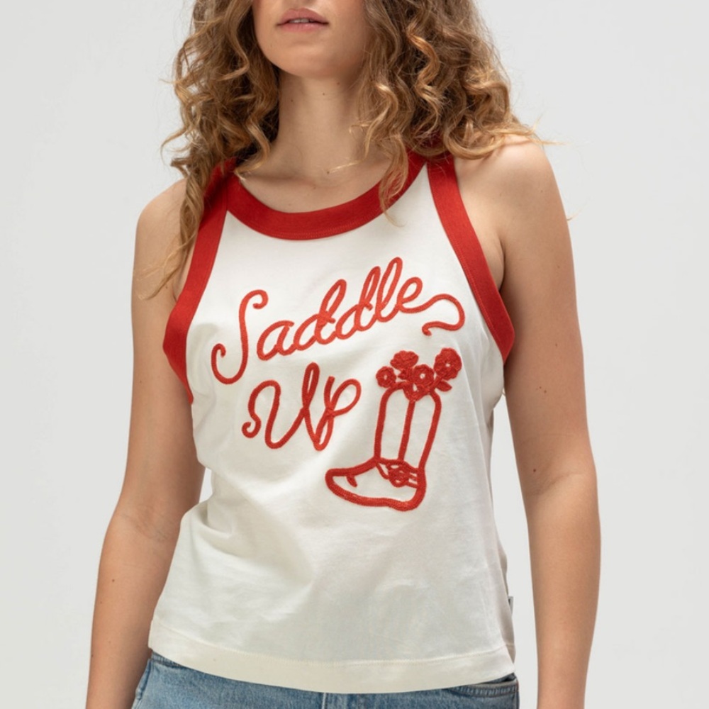 Wrangler Saddle Up Ringer Tank Top